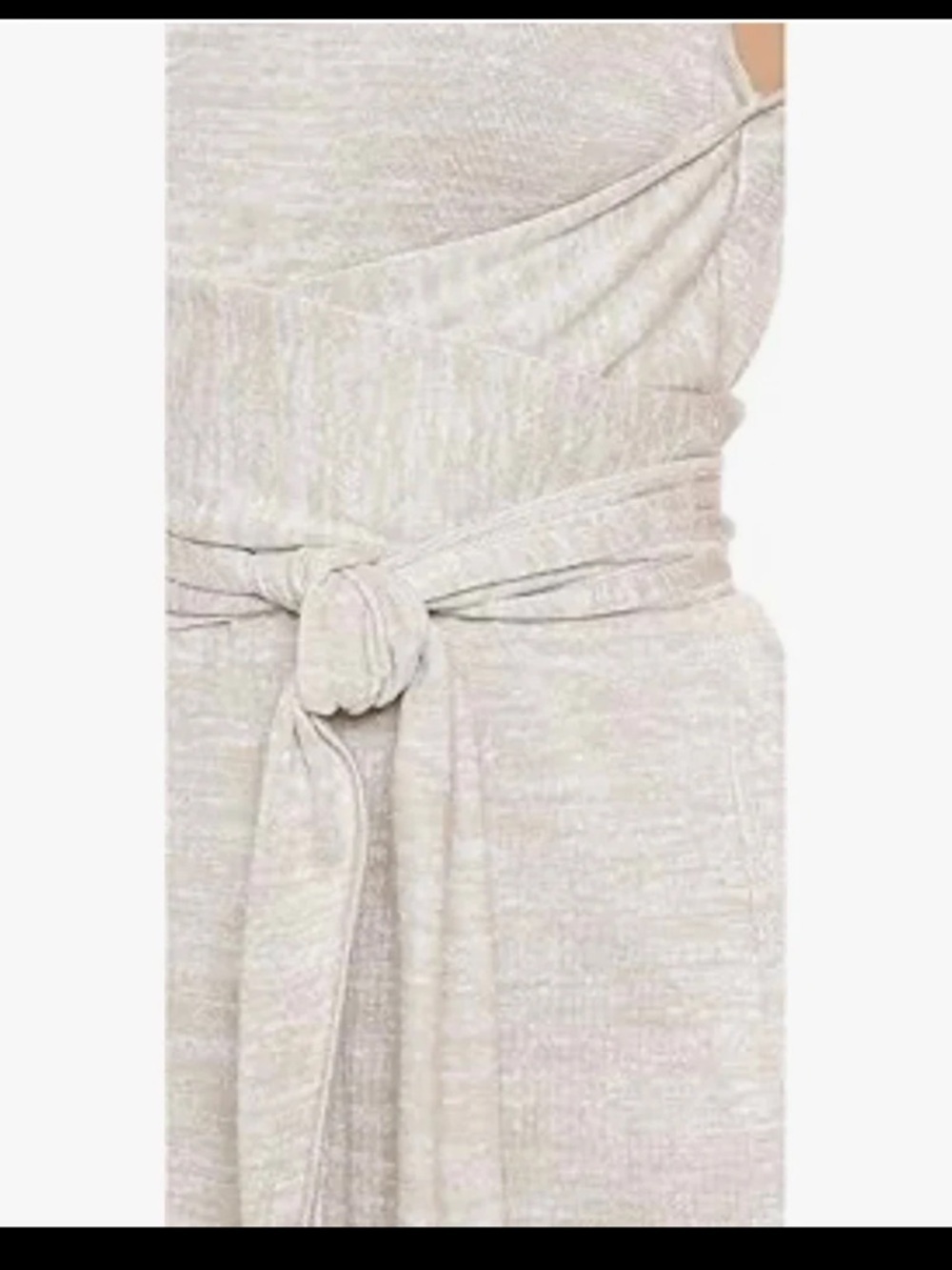 Theory Linen Blend Dantine Sag Harbor Tie Waist Wrap Midi Dress Oatmeal 
Medium - Picture 5 of 14